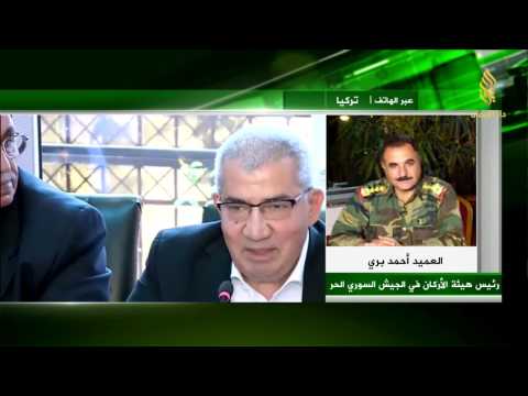 لقاء تلفزيوني مع العميد أحمد بري للحديث عن بيان وفد قوى الثورة السورية ووضعه شروطاً للمشاركة في محادثة أستانا