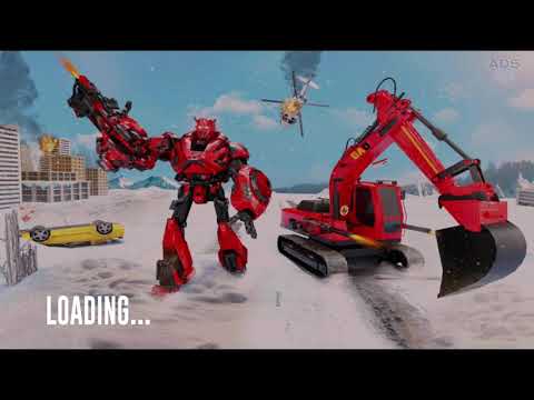 Excavator Robot Transform Shooting Oyunu - Dozer Robot Dönüşümü