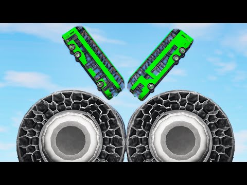 Giant Wheeled Monster Crushes Cars #2 - Beamng drive
