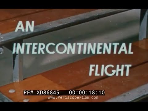 " AN INTERCONTINENTAL FLIGHT "  1950s KLM ROYAL DUTCH AIRLINES PROMO FILM   XD86845
