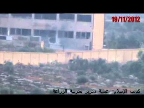 تقرير مرئي حول معركة السيطرة على مدرسة الزراعة في ريف حلب الغربي من قبل كتائب الإسلام