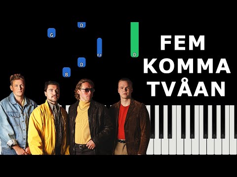 Fem Komma Tvåan - Bolaget | Easy Piano Tutorial