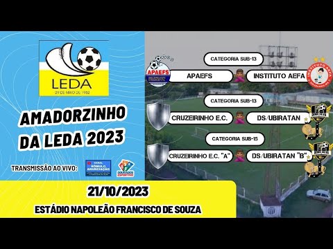 #532 Amadorzinho da LEDA 2023 - 1ª Rodada (Sub-13 e Sub-15) / 3 JOGOS