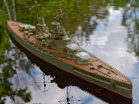SMS Derfflinger auf erster kurzer Fahrt