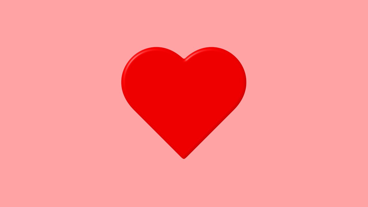 4K Red Heart Pulsating and Exploding Into Particles