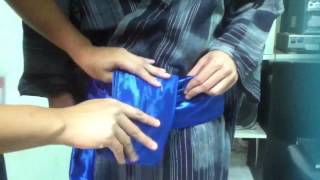 How to tie Obi Belt for Male