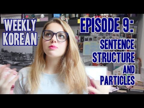 ~Weekly Korean~ Episode 9: Sentence Structure and Particles