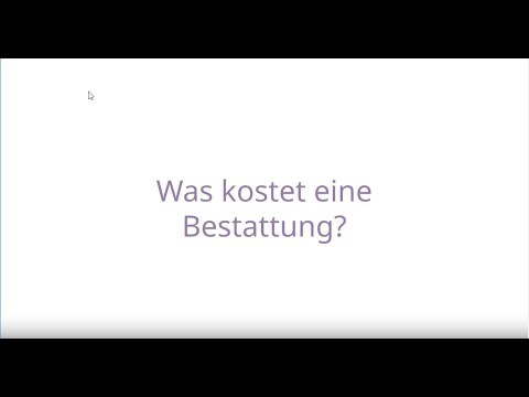 Welche Kosten gibt es bei einer Bestattung?