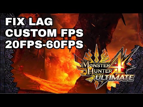 FIX LAG Monster Hunter 4 Ultimate With Custom FPS Cheat Codes 20FPS-60FPS | Citra Emulator
