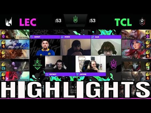 LEC vs TCL Highlights | All-Stars 2020 Underdog Uprising Summoners Rift 5v5