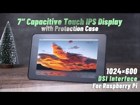 Waveshare 7inch DSI LCD (C) IPS Capacitive Touch Display for Raspberry Pi 1024×600 Resolution