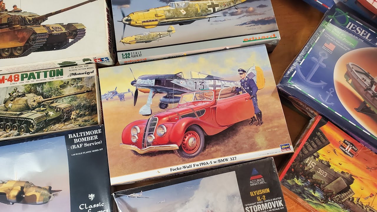 Auction Wins This Week: Plastic Model Kits 1/48 & 1/32 Aircraft, 1/35 Scale Tanks Motorized & Boats