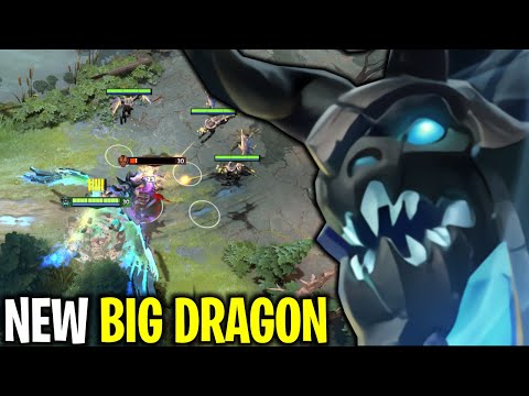 NEW BIG DRAGON MAX LEVEL VISAGE AGHANIM SCEPTER + BLOODTHORN 100% CAN'T RUN FROM HIM | DOTA 2