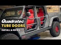 Quadratec Tube Doors Install & Review for Jeep Wrangler JK, JL and Jeep Gladiator JT