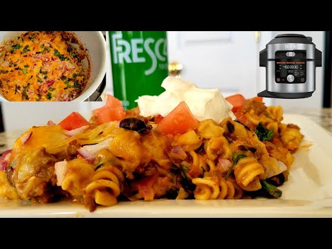 Rotini Taco Pasta Ninja Foodi XL One Lid Fresca
