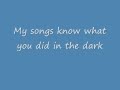 Fall Out Boy Light Em Up Lyrics (My Song Knows ...