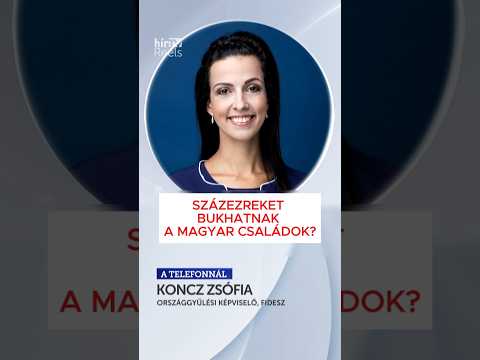 Koncz Zsófia szerint százezreket bukhatnak a magyar családok a Tisza költségvetésével! 👇
