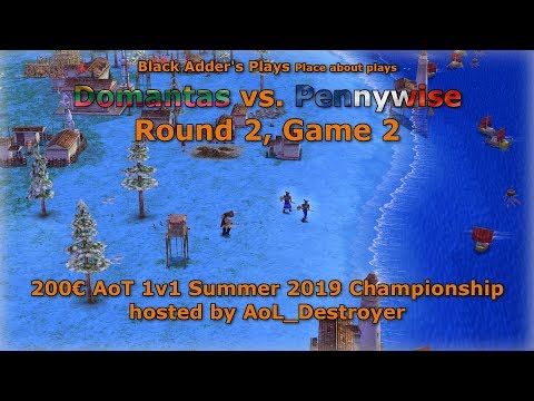 Summer 2019 Championship, R2 - Domantas vs. Pennywise, Game 2 - Age of Mythology: The Titans