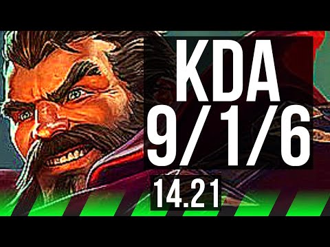 GRAVES vs NOCTURNE (JGL) | Rank 4, 9/1/6, Dominating | TR Challenger | 14.21