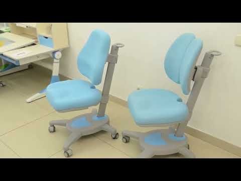 Растущая парта + кресло Mealux EVO Evo-30 BL в Южно-Сахалинске - видео 14