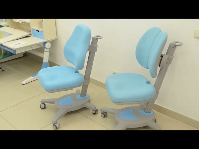 Растущая парта + кресло Mealux EVO Evo-30 BL в Самаре - видео 14