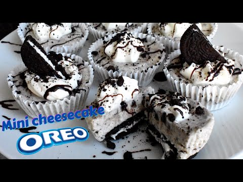 3 Ingredients Mini Oreo Cheesecake Recipe No-gelatin & No Oven
