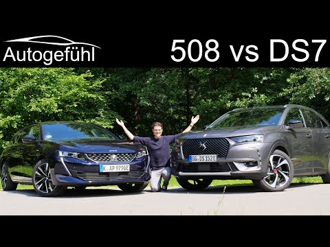 DS7 Crossback 4x4 vs Peugeot 508 SW PHEV comparison REVIEW SUV vs Estate - what’s better?