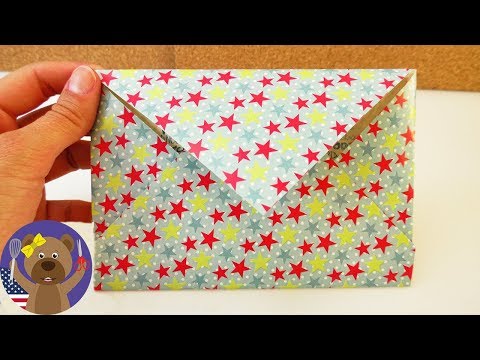 Comment faire une enveloppe pour carte postale | Enveloppe super facile pour cartes postales | Pa...