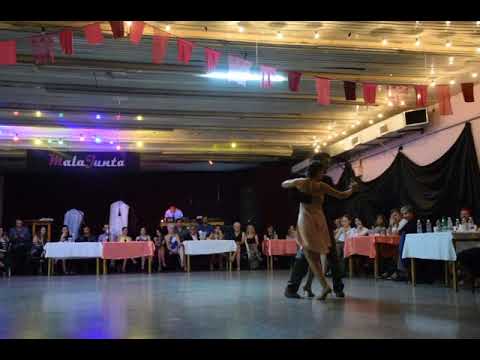  Adrian Ferreyra  and  Martina Ameglio  are  dancing  to  the  tango  "  El Yaguaron  "  by  Rodolfo Biagi