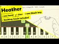 conan gray - heather - piano tutorial - slow easy