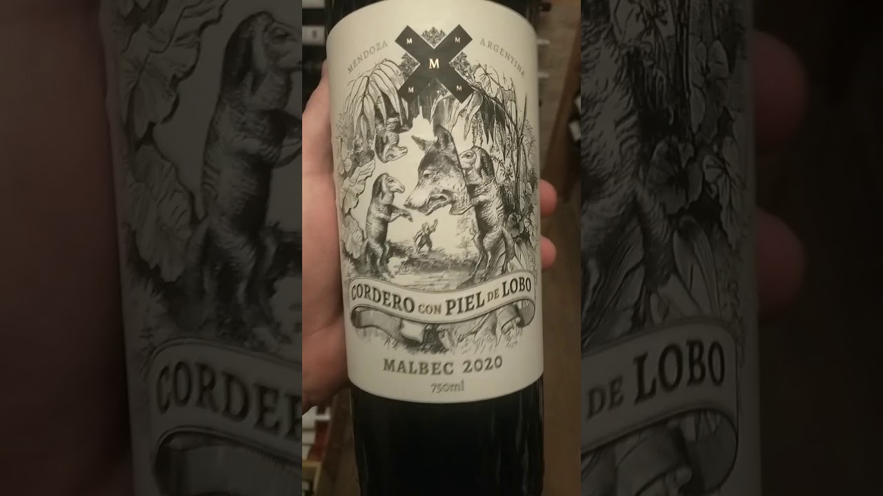 Vinho malbec cordero com piel de lobo tinto, Vinho argentino, de Mendoza.