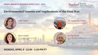 Panel Discussion — Environmental Lessons and Implications of the Gaza War