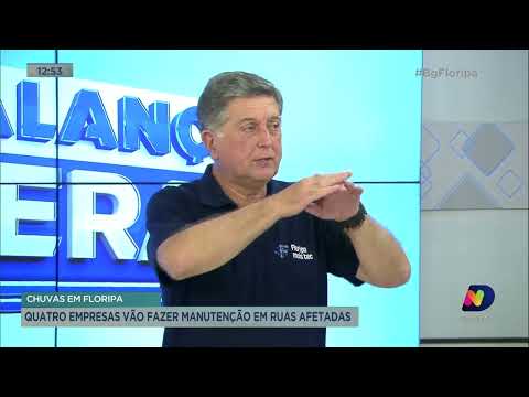 Prefeitura agiliza plano de recuperação dos prejuízos causados pela chuva em Florianópolis