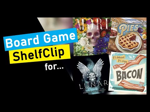 Short Preview of 4 Trick Taking Games: Bacon, Pies, Lunar, Mori