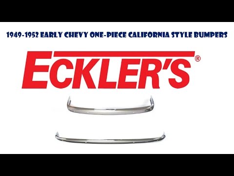 1949-1952 Chevy Front And Rear Bumper, One-Piece California Style