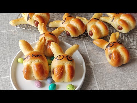 Easter Baking for Kids / Bunny Bread without Kneading