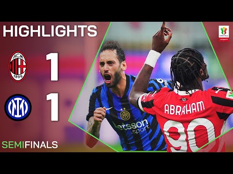 MILAN-INTER 1-1 | HIGHLIGHTS | All To Play For in Return Leg | Coppa Italia Frecciarossa 2024/25