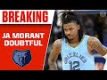 Ja Morant DOUBTFUL for remainder of playoffs with bone bruise | CBS Sports HQ