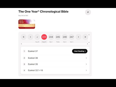 1 Year Bible Plan - Day 243