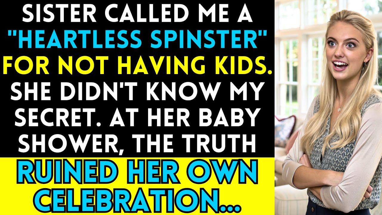 Sister Called Me A "Heartless Spinster" For Not Having Kids - Her Baby Shower Changed Everything