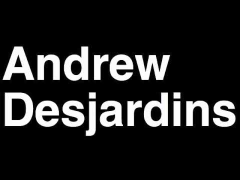 How to Pronounce Andrew Desjardins San Jose Sharks NHL Hockey Player Runforthecube