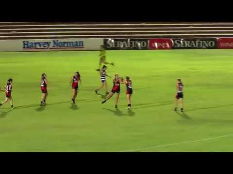 West's Chelsea Biddell kicks a beauty - Round 3 Statewide Super Women's League