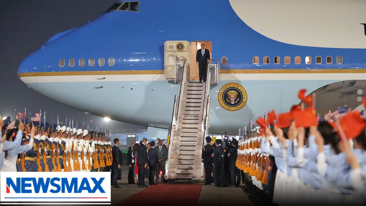 President Trump arrives in Beijing for summit