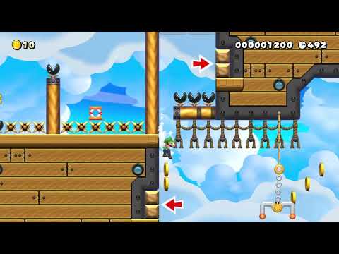 Cool Platforming: Airship Escape by The P-King 🍄 Super Mario Maker 2 ✹Switch✹ #bma