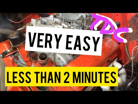 TOP DEAD CENTRE SBC CHEVY: EASY WAY 1 minute no valve cover pulling required | TDC