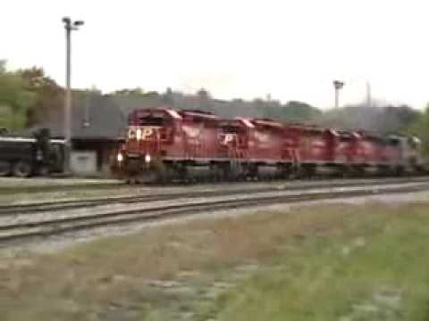 All EMD Consist at Galt Station Cambridge Ontaio