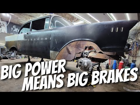 Stop Right Now!  Major Brake Upgrade On A LS Swapped 57 Chevy! - Black Widow