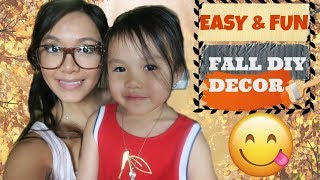 Easy Fun Fall DIY Decor To Do with Your Kids