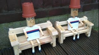 How To Build A Flower Pot Man Garden Ornament Out Of A Pallet