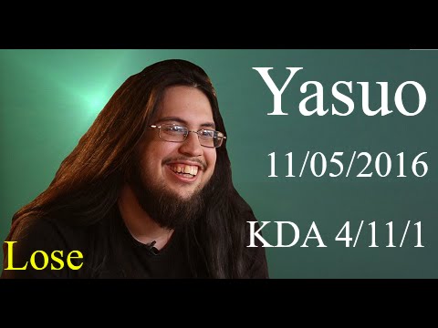 Imaqtpie Yasuo Mid ft Dyrus Gragas SP vs Jhin, Braum - Full Stream 11/05/2016 KDA 4/11/1 - #42